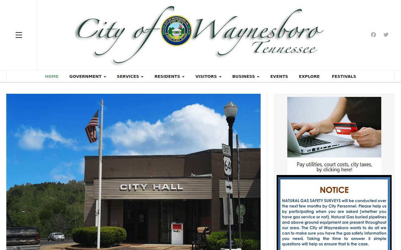 Wayne County municipal warrant records reference, official City of Waynesboro government site