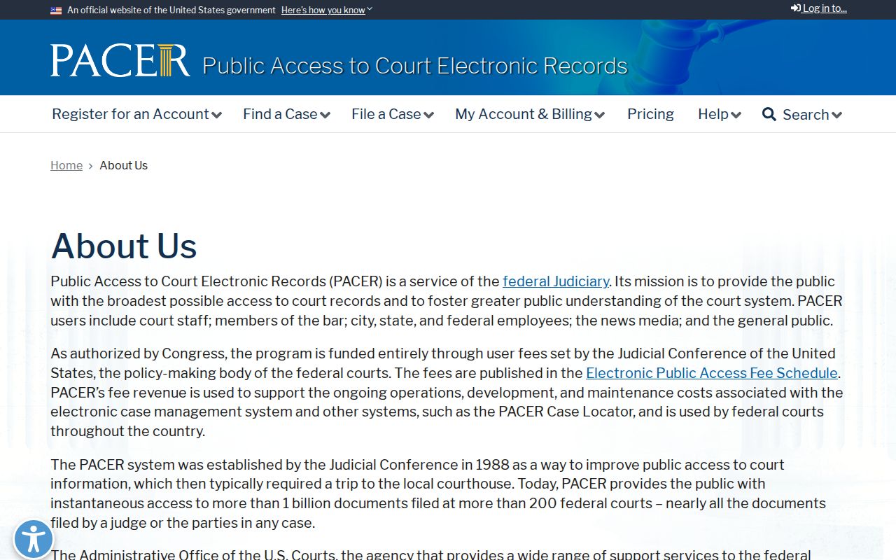 Wayne County arrest warrant records reference, official federal PACER access
